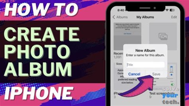 How do I hide a photo album on my iPhone?