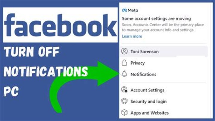 How do I stop Facebook notifications on my desktop?