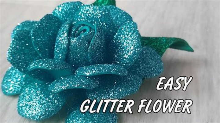 How do you add glitter to real flowers?