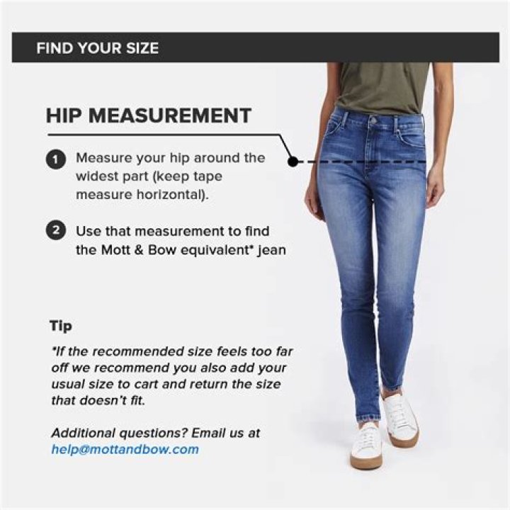 How do you pick the right size jeans?