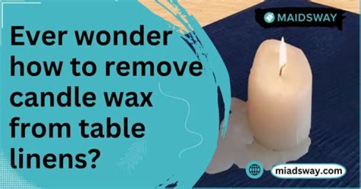 How do you remove candle wax from church pews?