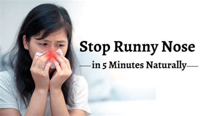 How do you stop a constant runny nose?