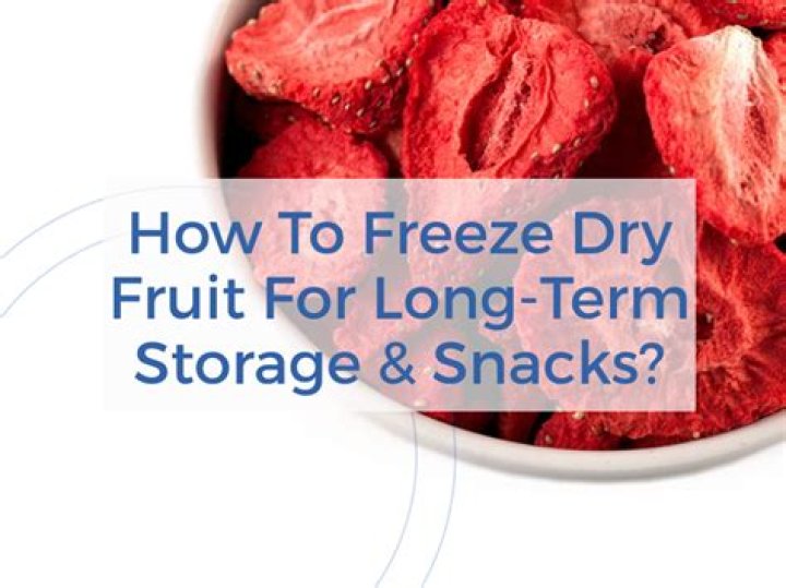 How long does it take to freeze dry fruit?