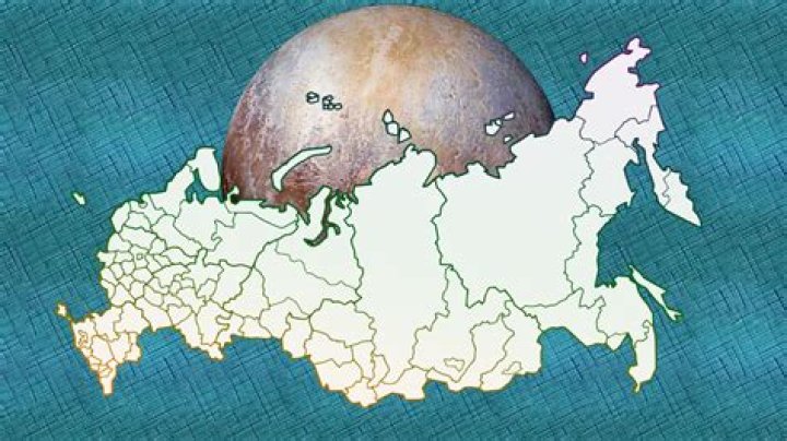 Is Pluto the size of Russia?