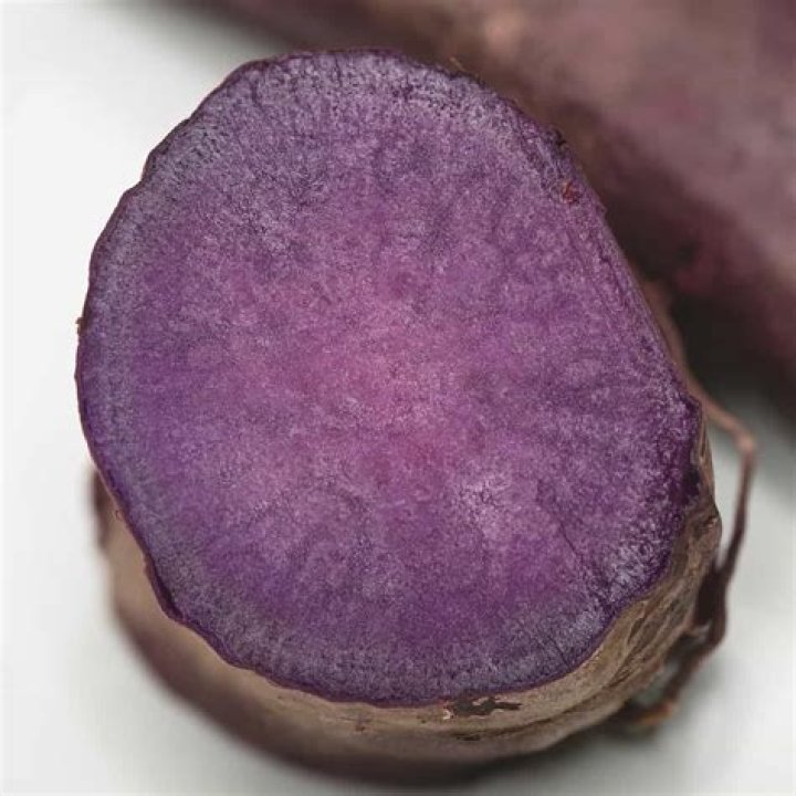 Is purple sweet potato white inside?