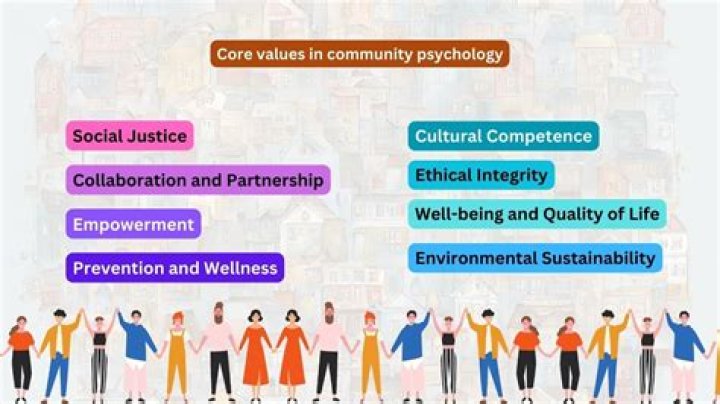 What are the values of community psychology?