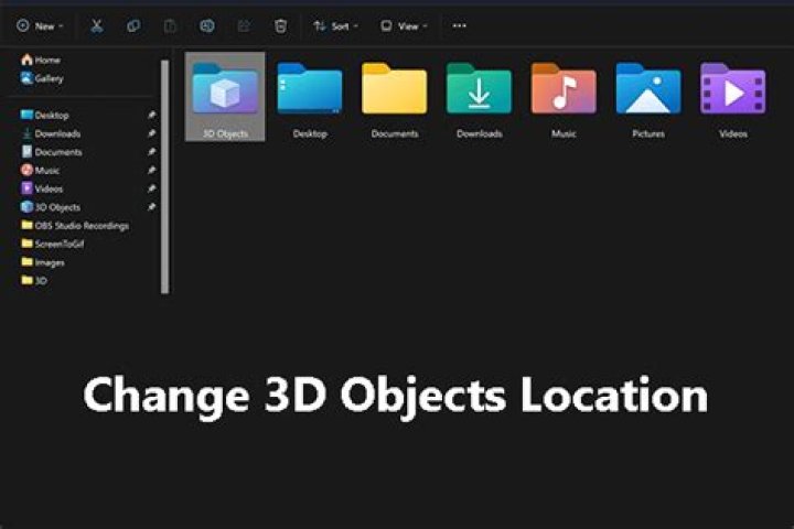 What is 3d objects folder?