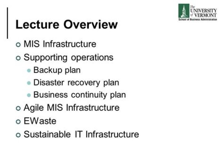 What is an agile MIS infrastructure?