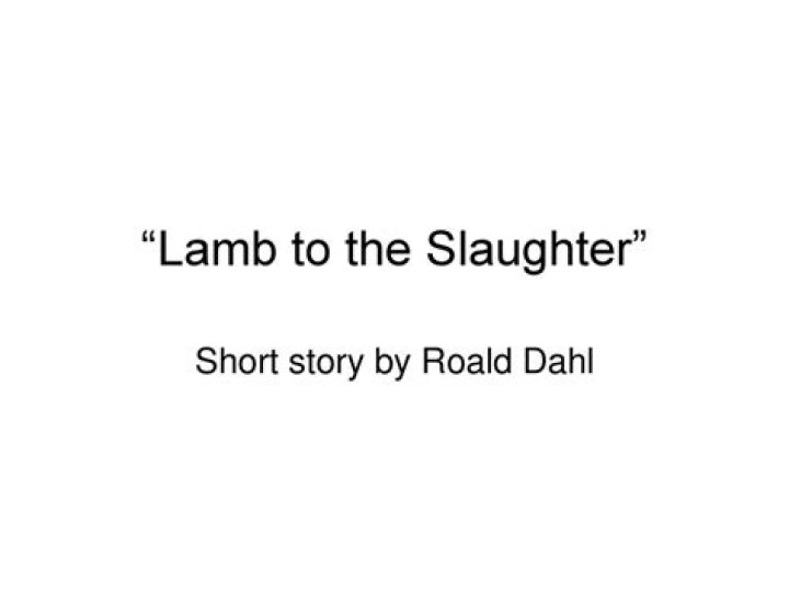 What is the meaning of lamb to the slaughter?