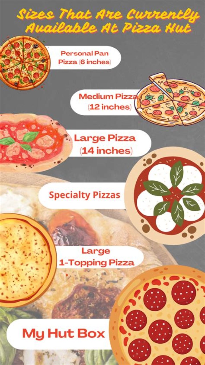 What size is an individual pizza at Pizza Hut?