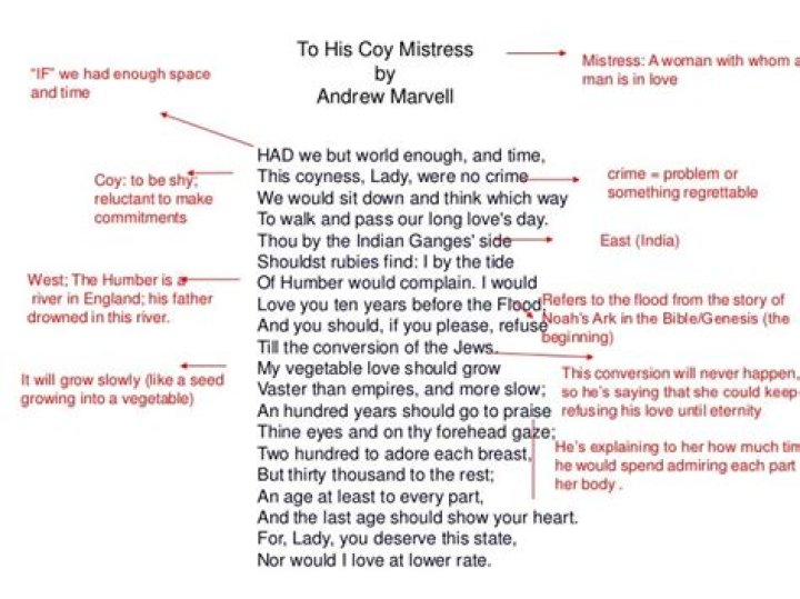 What type of poem is To His Coy Mistress?